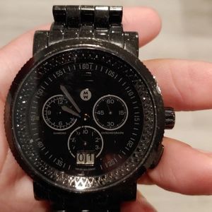 SOLD Michele Watch Sport Sail Noir Black Diamonds